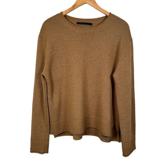 Jenni Kayne Sweaters - Jenni Kayne Everyday Sweater Crewneck Pullover Wool Cashmere Size Medium Camel